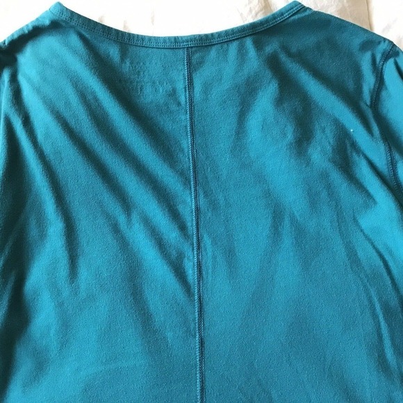 Sonoma Lifestyle T Shirt Plus Sx2X Teal Flowy Cut Cotton Polyester Pre-Owned - Picture 3 of 8